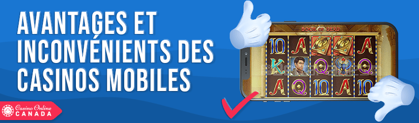 avantages et inconvenients des casinos mobile