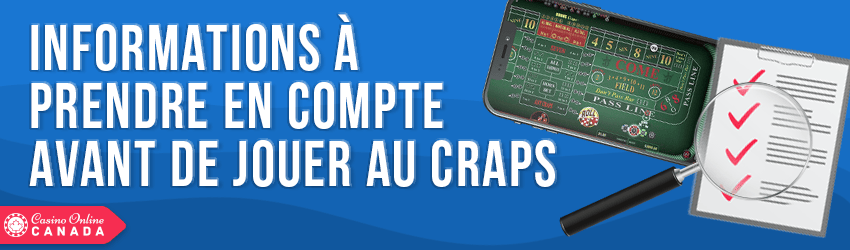 jouer au craps