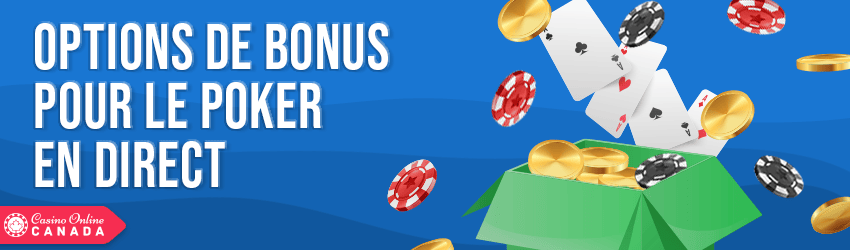 bonus du poker en direct