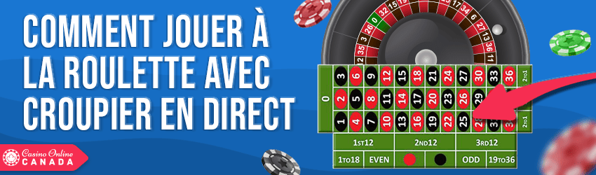 roulette avec croupier en direct