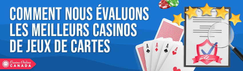 evaluation casinos avec jeux de cartes