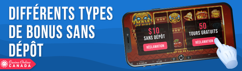 differents types de bonus sans depot