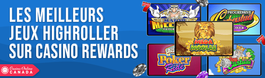 les meilleurs jeux highroller sur casino rewards