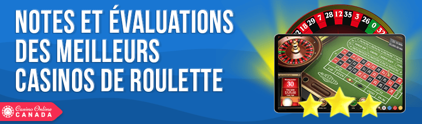 evaluations des meilleurs casinos de roulette