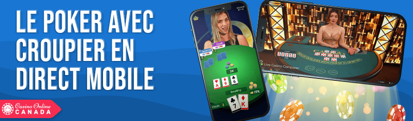 poker avec croupier sur mobile