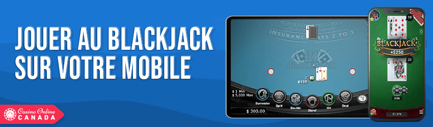 jeux de blackjack via applications mobiles