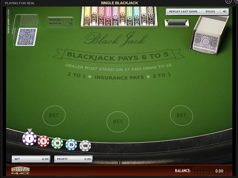 Single Deck Blackjack