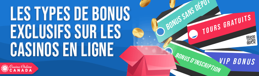 types de bonus exclusif