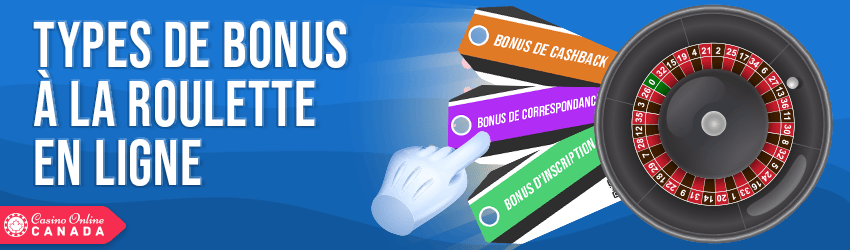 types de bonus à la roulette