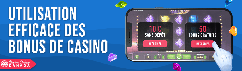 utiliser les bonus de casino