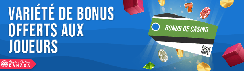 les types de bonus disponibles